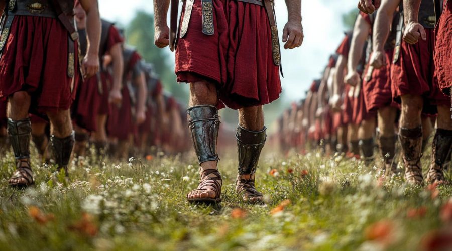 Por qué los romanos llevaban sandalias